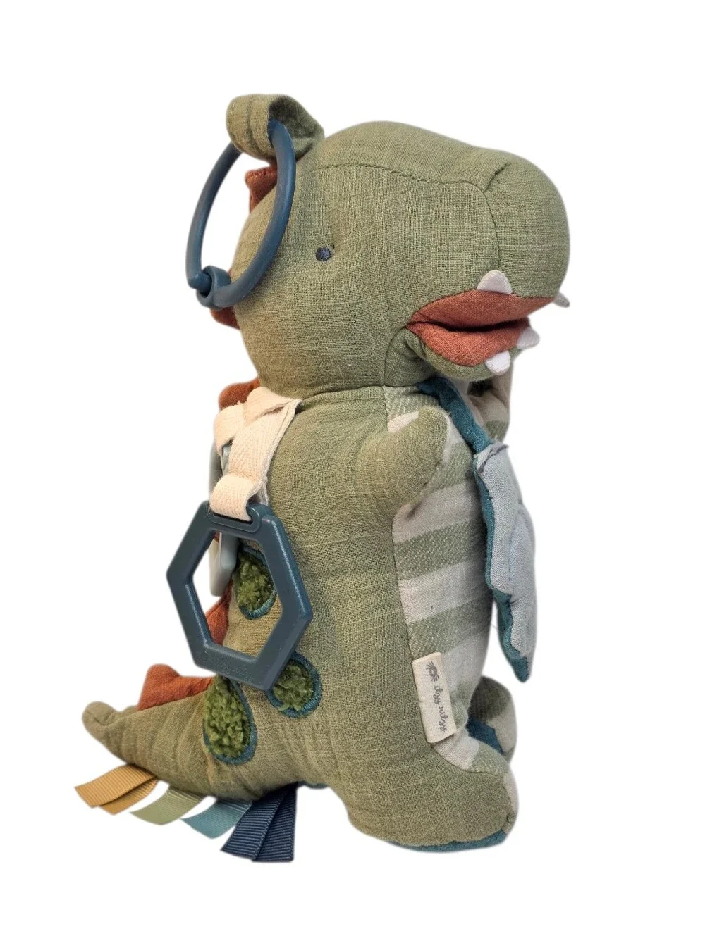 Itzy Ritzy Bitzy Bespoke Link & Love Baby Teething Activity Toy Dino / Dinosaur